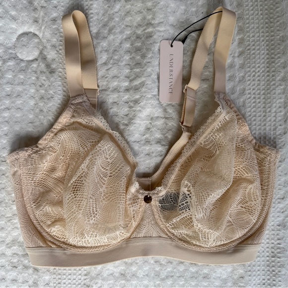 NWT Understance Zoe Sheer Lift Bra in Sand - Picture 1 of 2